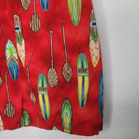 Kids Hawaiian shirt Bishop ST apparel boys size 7 surfboard vintage - Picture 4 of 4